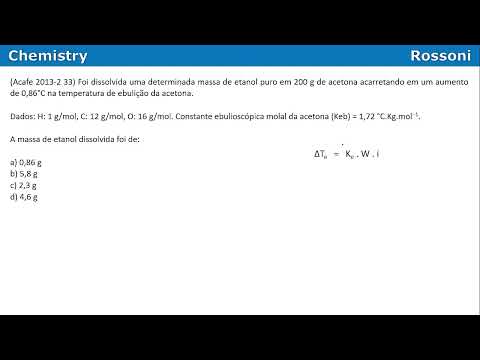 Acafe 2013 2 Q33 Medicina - Ebulioscopia