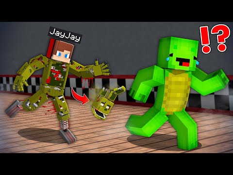 JJ Springtrap Attacked Mikey in Minecraft Challenge - Maizen JJ and Mikey