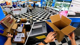 POV Working in UPS | Fedex | USPS Shipping Store | LOTS of Packing!