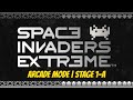 Space Invaders Extreme Arcade Mode Stage 1 A