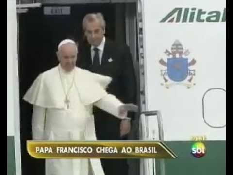 Jornada Mundial 2013 - Papa Francisco chega ao Brasil 22/07/2013