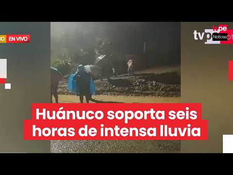 Huánuco: lluvias provocan desborde de río y bloquean vías en Ambo