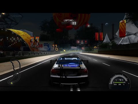 Need For Speed Pro Street real night mod testing with headlight reflection