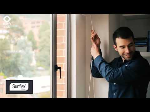 thumbnail video image 2 of Persiana Enrollable Sunflex Blackout 140x180 cm, 2 of 5