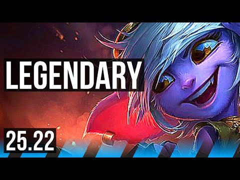 TRISTANA vs YONE (MID) | 11 solo kills, Legendary, 18/4/4, 43k DMG | EUW Diamond | 25.22