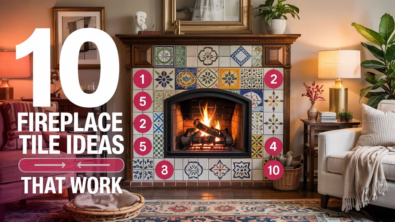10 Farmhouse Fireplace Tile Ideas