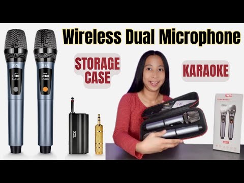 XZL Professional Dual Wireless Karaoke Microphone w/ Case - Unboxing & Testing