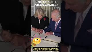 KING CHARLES AND QUEEN CAMILLA LOVEY MOMENTS DURING THE FASHION WEEK