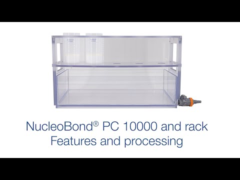 NucleoBond PC 10000 and rack - Features and processing