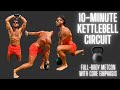 ⏱ SHORT: 10-Minute Core-Crushing Kettlebell Circuit | BJ Gaddour Full-Body Home Gym Workout