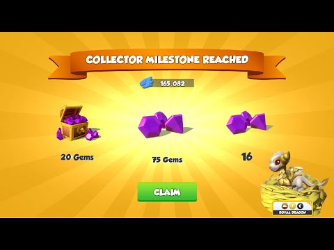 165k Dragon Collector milestone Reward-Dragon Mania Legends | Hatched Royal Dragon | DML