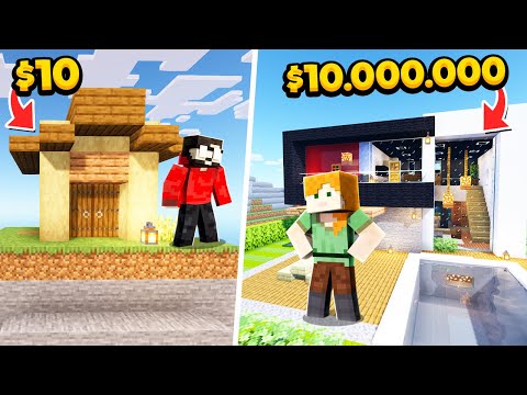 Chapati Hindustani Gamer - BUILDING POOR HOUSE VS BUILDING MODERN MANSION | MINECRAFT