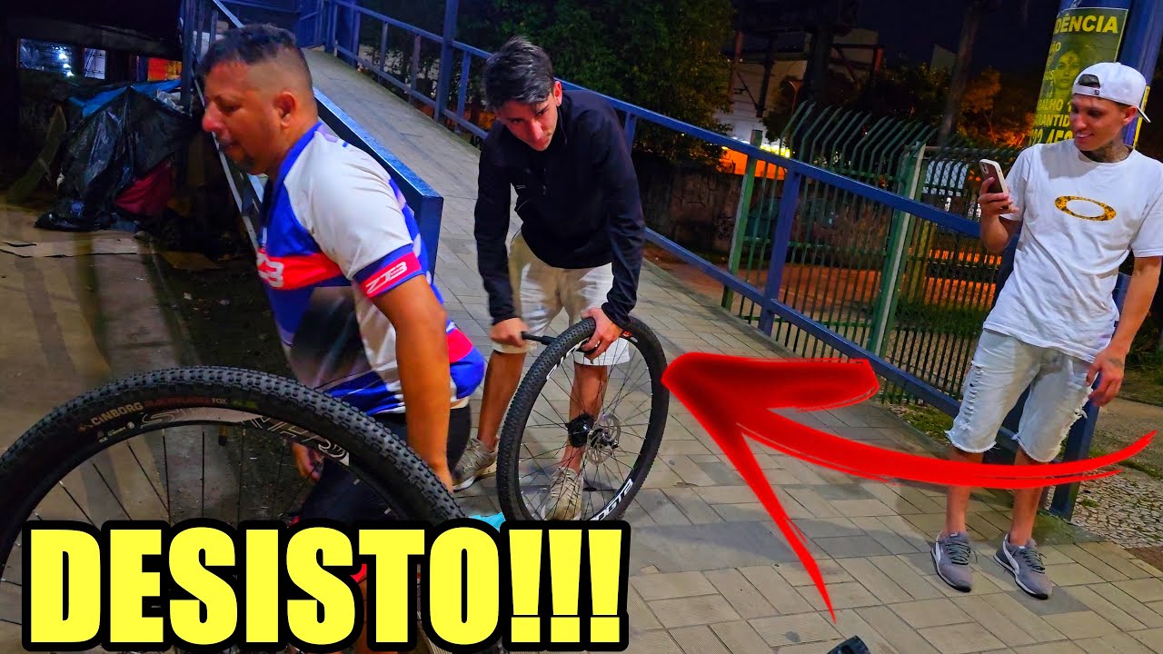 DESISTI DO PEDAL MAIS MEUS AMIGOS NAO