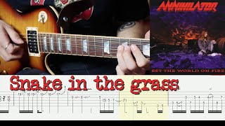 Snake in the Grass // Jeff Waters Solo // Tabs + Backing Track