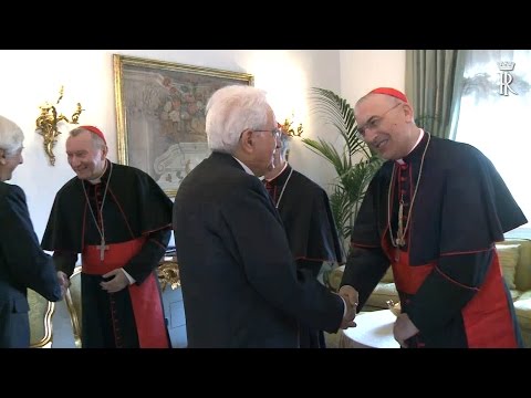 Quirinale, Mattarella incontra i Cardinali di nuova nomina