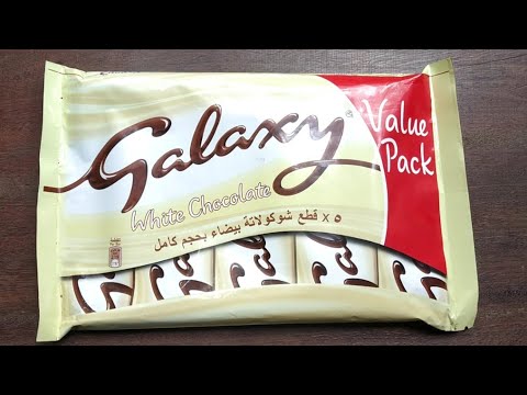 Galaxy white chocolate value pack unpacking and review