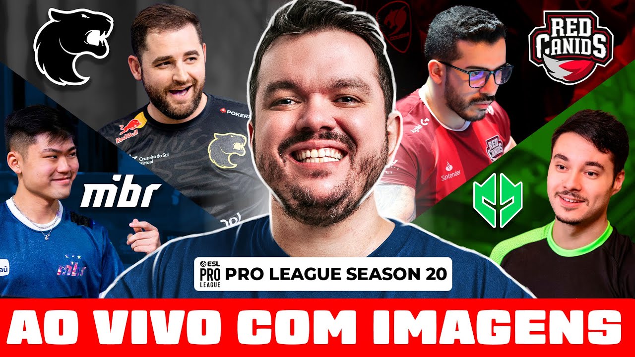 DIA 10 FURIA E RED CANIDS ESL Pro League Season 20  - COM Gaules AO VIVO COM IMAGENS