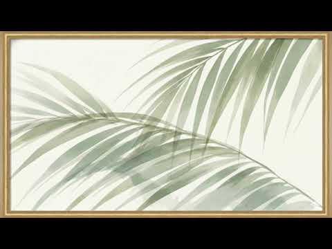 🌿 4K Luxury Tropical Zen – Soft Palm Leaves Screensaver for Mental Clarity & Calm ✨