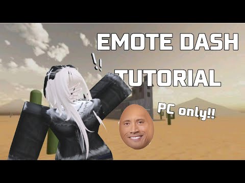 how to EMOTE DASH on EVADE on PC! (on-screen keyboard)
