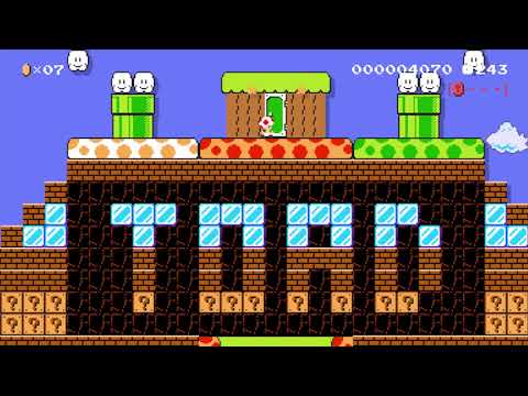 Toad Village ⚡️ by Justin ⚡️ SUPER MARIO MAKER Raw GAMEPLAY