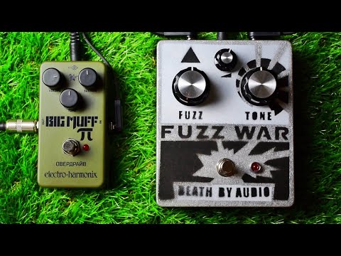 "Electro Harmonix Green Russian Big Muff Pi" VS "Death by Audio Fuzz War"