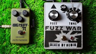 "Electro Harmonix Green Russian Big Muff Pi" VS "Death by Audio Fuzz War"