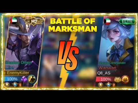 Supreme Clint Vs Supreme Wanwan Who Win.? | Battle Of Marksman | Clint SideLane Gameplay | MLBB
