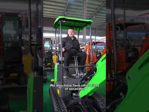 Mini excavator testing in China before shipment