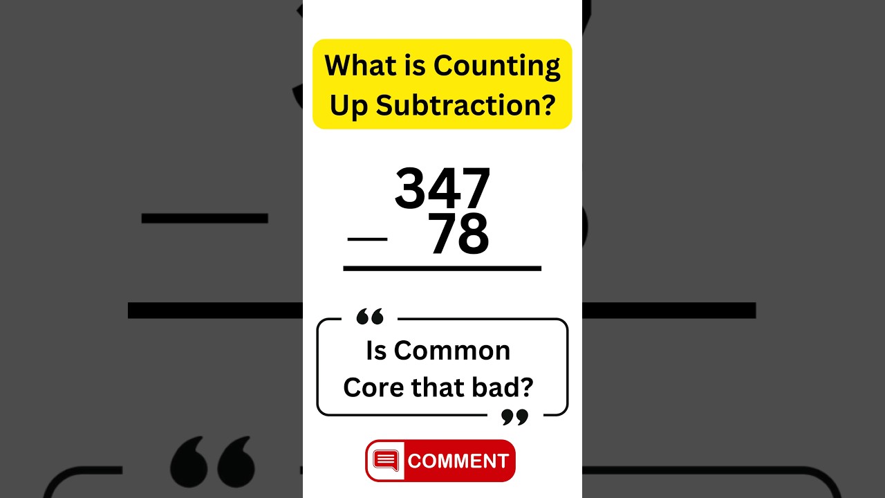 Counting Up Subtraction #commoncore #math #everydaymath #3rdgrade