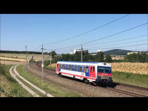 Eisenbahnvideo Passauer Bahn, Haiding, Österreich