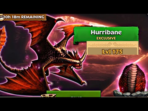 HURRIBANE MAX LEVEL 175 TITAN MODE - Dragons: Rise of Berk