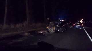 preview picture of video 'Wypadek na DW 919 koło Raciborza 10.01.2014 - Racibórz Markowice'