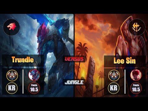 Challenger TRUNDLE [Predator] (Jungle) VS  LEE SIN - Challenger KR Patch 10.5