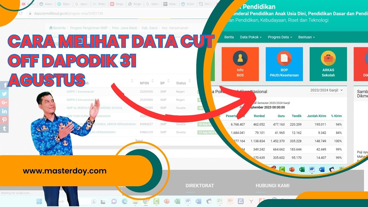 CARA MELIHAT DATA HASIL CUT OFF DAPODIK 31 AGUSTUS