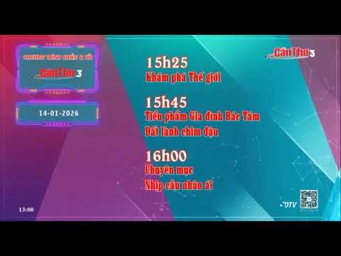 Cần Thơ 3 (SDTV) | Giới thiệu Chương Trình (13h00 | 14/01/2026)
