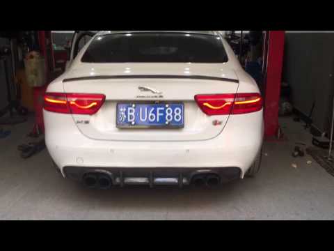 The Jaguar XE RES modified Racing intact intelligent variable valve exhaust pipe