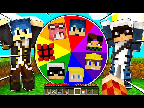 *NUOVA SFIDA* SOPRAVVIVI ALLA RUOTA DEGLI YOUTUBER SU MINECRAFT!!