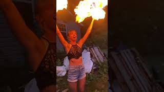 Bushninja showed me how to make fire bubbles 😍