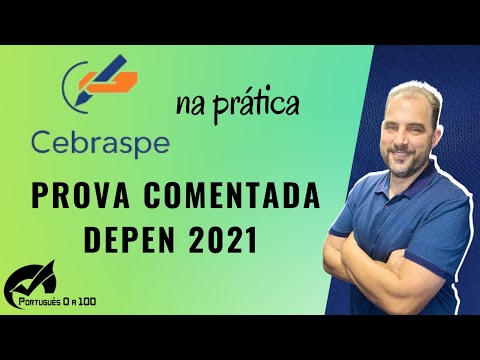 Prova comentada Português DEPEN 2021 / CEBRASPE