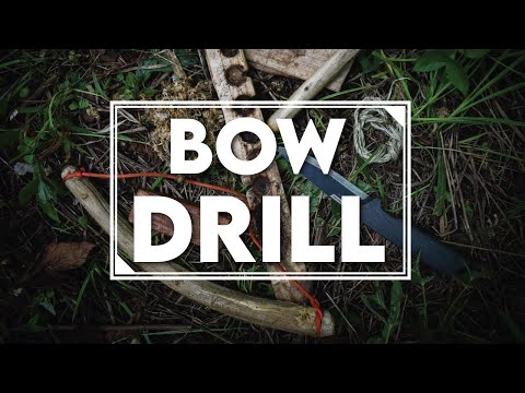 || SIMPLE BOW DRILL USING A PARACORD ||