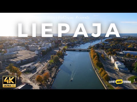 Liepāja, Latvia 🇱🇻 in 4K Video by Drone ULTRA HD - Flying over Liepaja Latvia