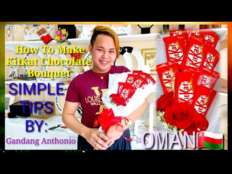 KITKAT CHOCOLATE/TRANSFORM TO HAND BOUQUET 🍫💐