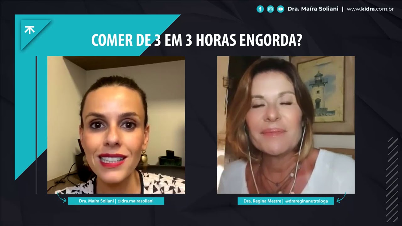 Comer de 3 em 3 horas engorda? – Dra. Maíra Soliani e Dra. Regina Mestre