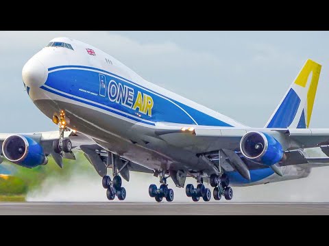 AVIATION REVIEW of YEAR 2025 - BOEING 747, B777, Cargo Airplanes - LIEGE Highlights (4K)