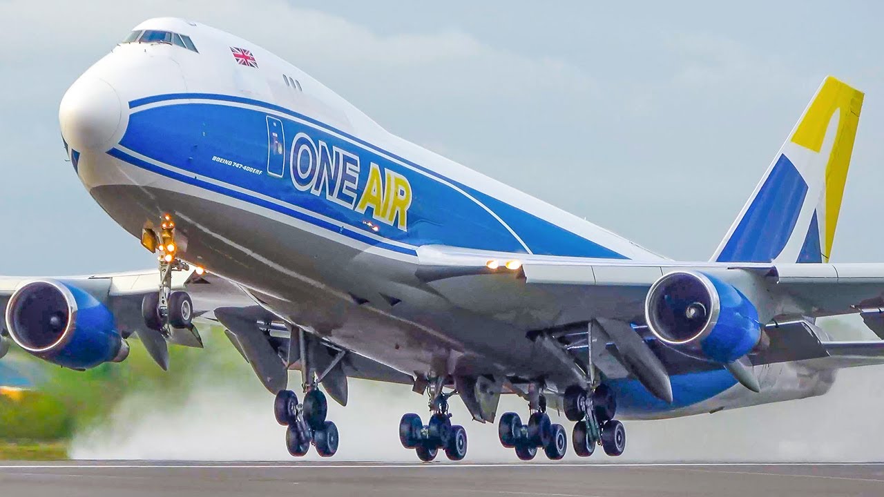 AVIATION REVIEW of YEAR 2025 - BOEING 747, B777, Cargo Airplanes - LIEGE Highlights (4K)