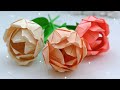 Paper Flowers Very Easy Paper Rose Flower PAPER ROSE FLOWERS Paper Craft Paper Craft Flowers
