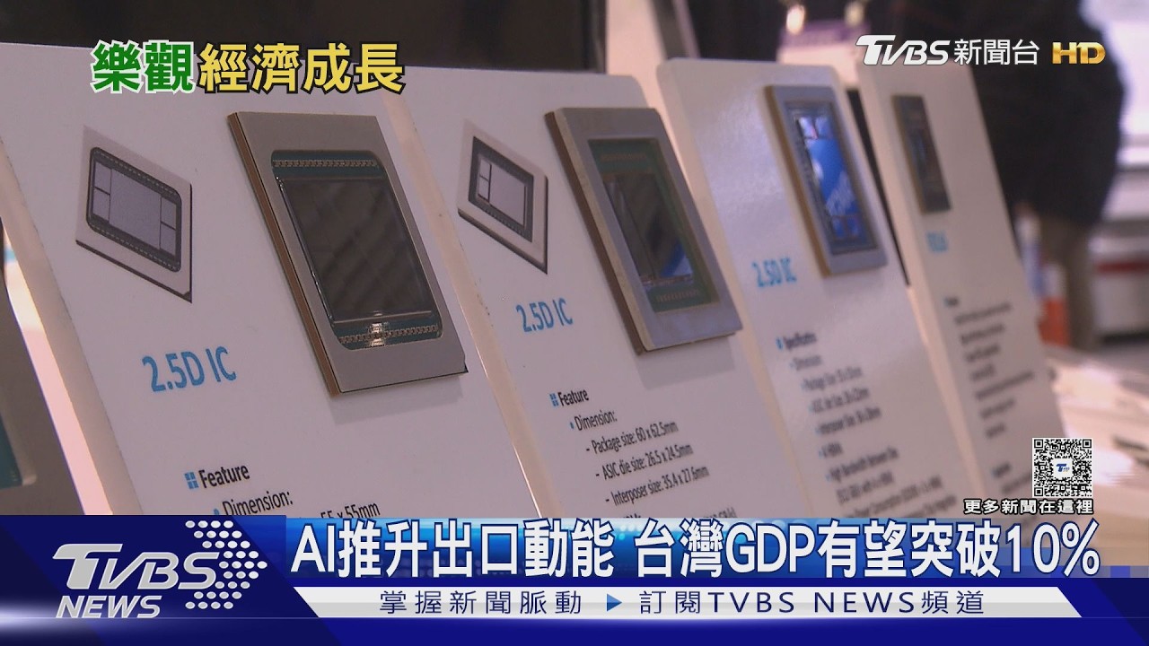 AI推升出口動能 台灣GDP有望突破10% 傳產景氣回暖