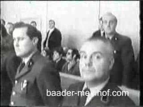 Baader & Ensslin Firebombing and Trial