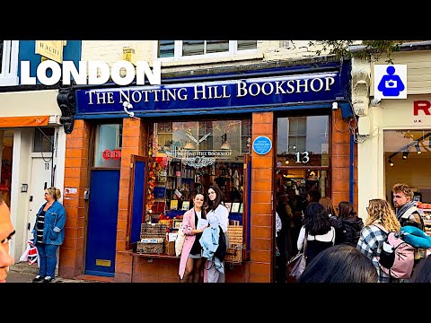London Autumn Walk 🇬🇧 Portobello Rd Market to Notting Hill Stn | Best Street Food Markets in London