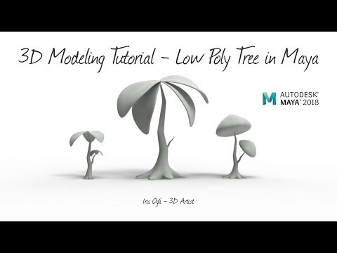 Low poly Tutorial - Modeling a Tree ready for animation in Autodesk Maya 2026